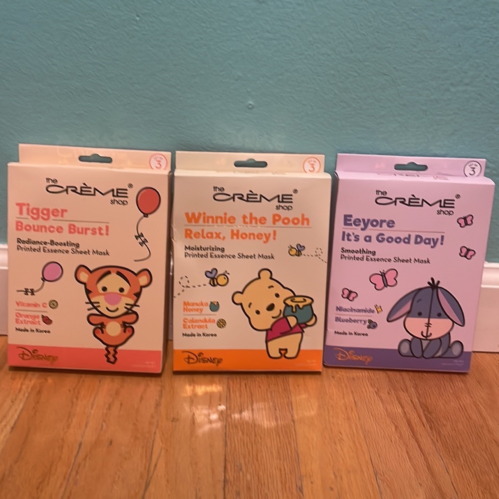 NWT The Crème Shop x Disney face masks bundle